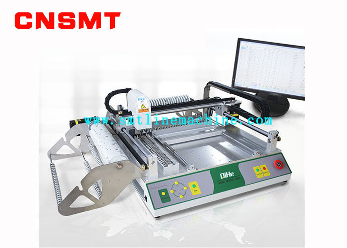 Mini Automatic SMT Pick And Place Machine PCB Assembly CNSMT QIHE TVM802BX 2 HD Cameras